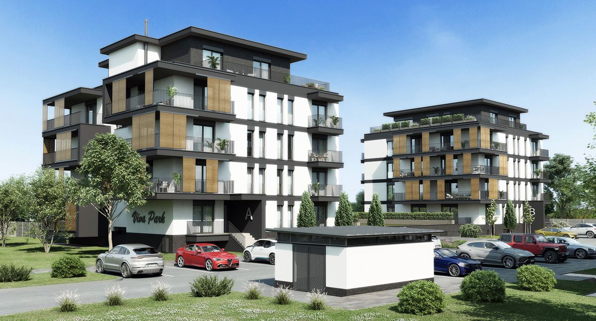 Budova VIVA PARK Komárno - sídlo našej spoločnosti s parkovaním